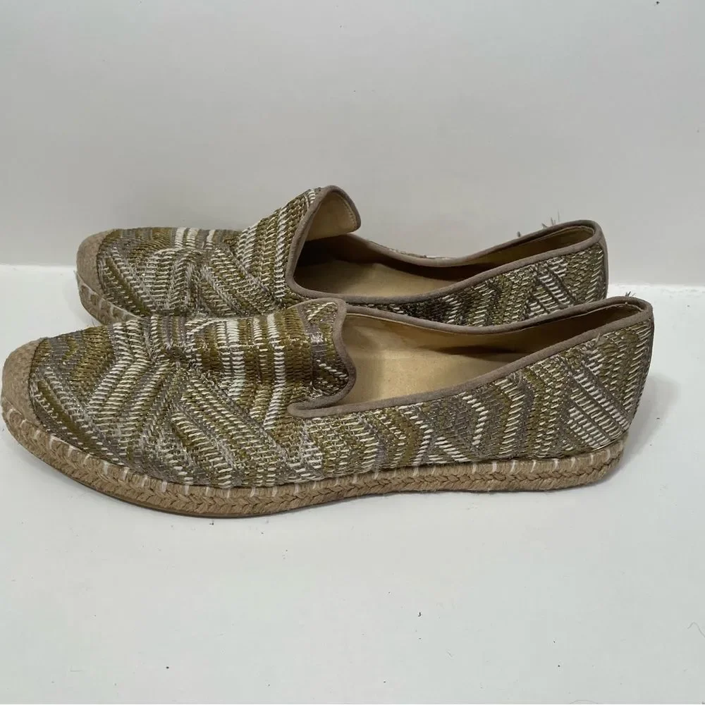 Stuart Weitzman Embroidered Espadrille Flats
